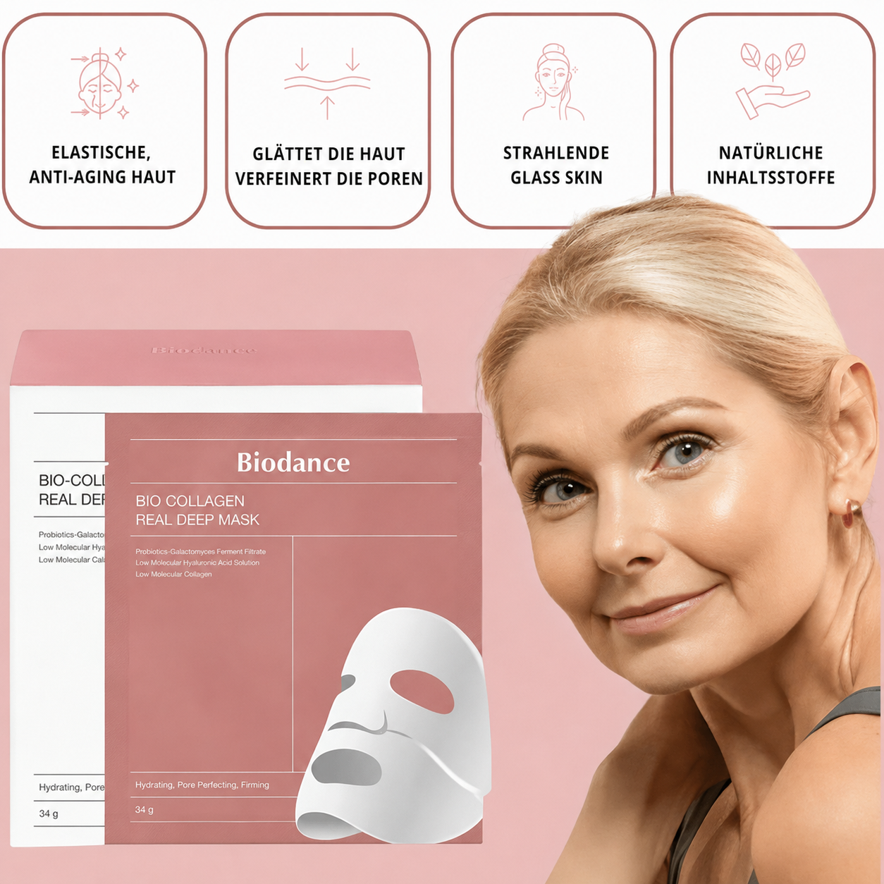 Kollagen Boosting Maske