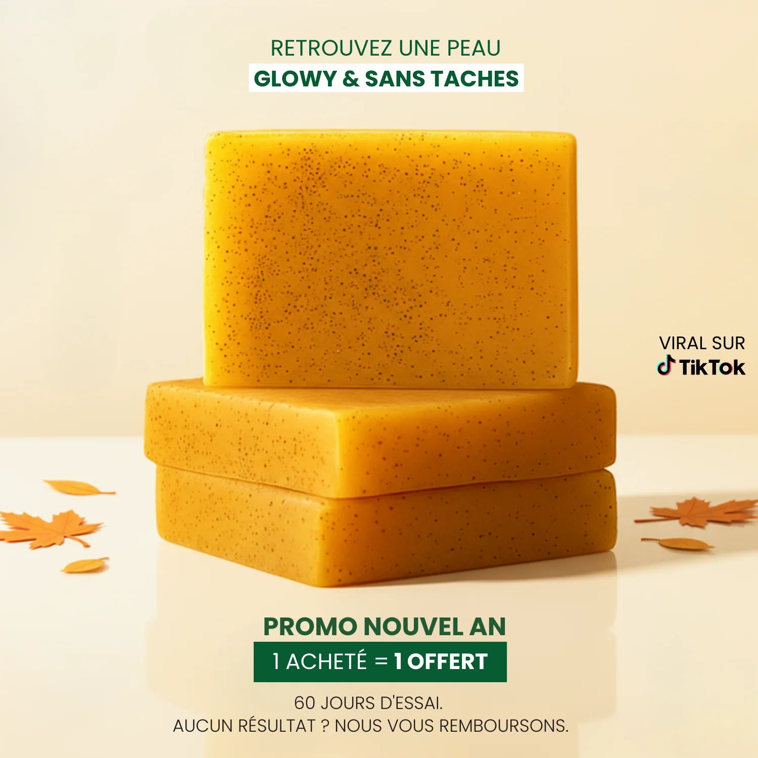 Savon Anti-Taches & Hyperpigmentation au Curcuma (+200g OFFERTS)
