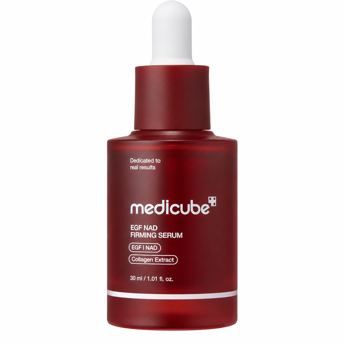 Rotes Anti-Aging-Serum mit NAD+ und Kollagen